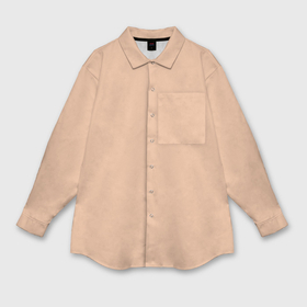 Мужская рубашка oversize 3D с принтом Однотонный цвет бежево персиковый в Курске,  |  | Тематика изображения на принте: 