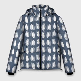 Мужская зимняя куртка 3D с принтом Падающие капли воды в Екатеринбурге, верх — 100% полиэстер; подкладка — 100% полиэстер; утеплитель — 100% полиэстер | длина ниже бедра, свободный силуэт Оверсайз. Есть воротник-стойка, отстегивающийся капюшон и ветрозащитная планка. 

Боковые карманы с листочкой на кнопках и внутренний карман на молнии. | 