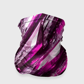 Бандана-труба 3D с принтом Розовые драгоценные кристаллы в Новосибирске, 100% полиэстер, ткань с особыми свойствами — Activecool | плотность 150‒180 г/м2; хорошо тянется, но сохраняет форму | 