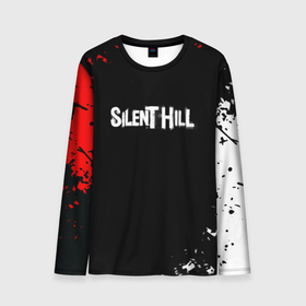 Мужской лонгслив 3D с принтом Silenthill краски в Ухте, 100% полиэстер | длинные рукава, круглый вырез горловины, полуприлегающий силуэт | 