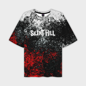 Мужская футболка oversize 3D с принтом Silenthill брызги красок в Белгороде,  |  | 