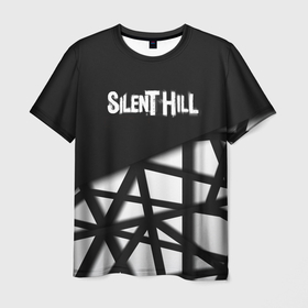 Мужская футболка 3D с принтом Silent Hill геометрия в Тюмени, 100% полиэфир | прямой крой, круглый вырез горловины, длина до линии бедер | 
