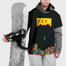 Накидка на куртку 3D с принтом Doom x tetrix коллабарация в Новосибирске, 100% полиэстер |  | 