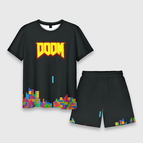 Мужской костюм с шортами 3D с принтом Doom x tetrix коллабарация в городе Новоалтайск,  |  | 