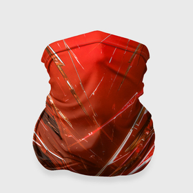 Бандана-труба 3D с принтом Красные ломаные молнии в Белгороде, 100% полиэстер, ткань с особыми свойствами — Activecool | плотность 150‒180 г/м2; хорошо тянется, но сохраняет форму | Тематика изображения на принте: 