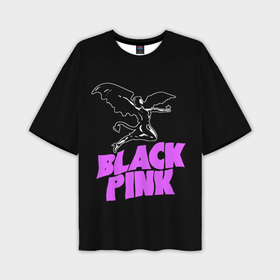 Мужская футболка oversize 3D с принтом Black Pink   Sabbath в Петрозаводске,  |  | Тематика изображения на принте: 