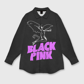 Мужская рубашка oversize 3D с принтом Black Pink   Sabbath в Петрозаводске,  |  | Тематика изображения на принте: 