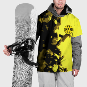 Накидка на куртку 3D с принтом Borussia sport geometry yellow в Кировске, 100% полиэстер |  | Тематика изображения на принте: 