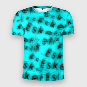 Мужская футболка 3D Slim с принтом Esketit Lil Pump blur , 100% полиэстер с улучшенными характеристиками | приталенный силуэт, круглая горловина, широкие плечи, сужается к линии бедра | 