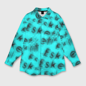 Мужская рубашка oversize 3D с принтом Esketit Lil Pump blur ,  |  | 