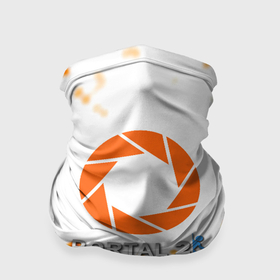 Бандана-труба 3D с принтом Portal 2 orange box , 100% полиэстер, ткань с особыми свойствами — Activecool | плотность 150‒180 г/м2; хорошо тянется, но сохраняет форму | 