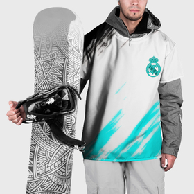 Накидка на куртку 3D с принтом Real madrid краски футбольный клуб , 100% полиэстер |  | 