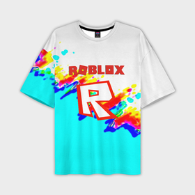 Мужская футболка oversize 3D с принтом Roblox true color в Тюмени,  |  | Тематика изображения на принте: 