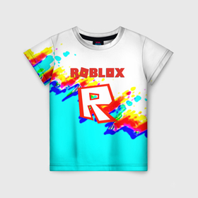Детская футболка 3D с принтом Roblox true color в Кировске, 100% гипоаллергенный полиэфир | прямой крой, круглый вырез горловины, длина до линии бедер, чуть спущенное плечо, ткань немного тянется | 