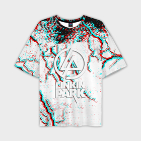 Мужская футболка oversize 3D с принтом Linkin park storm ,  |  | 