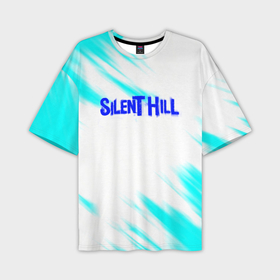 Мужская футболка oversize 3D с принтом Silent hill краски в Екатеринбурге,  |  | Тематика изображения на принте: 