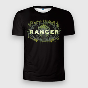 Мужская футболка 3D Slim с принтом Ranger   DnD в Екатеринбурге, 100% полиэстер с улучшенными характеристиками | приталенный силуэт, круглая горловина, широкие плечи, сужается к линии бедра | 