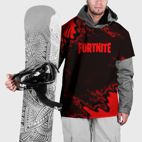 Накидка на куртку 3D с принтом Fortnite game colors red в Кировске, 100% полиэстер |  | 
