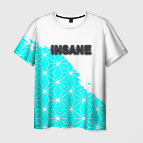 Мужская футболка 3D с принтом Insane текстура в Кировске, 100% полиэфир | прямой крой, круглый вырез горловины, длина до линии бедер | 