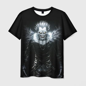 Мужская футболка 3D с принтом Ryuk   Тетрадь смерти в Курске, 100% полиэфир | прямой крой, круглый вырез горловины, длина до линии бедер | Тематика изображения на принте: 