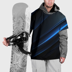 Накидка на куртку 3D с принтом Темно синий абстрактный фон абстракция в Кировске, 100% полиэстер |  | 