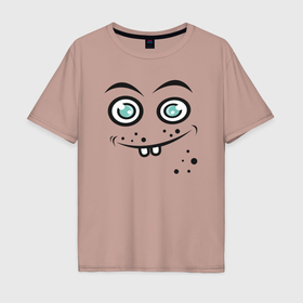 Мужская футболка хлопок Oversize с принтом Funny emoji , 100% хлопок | свободный крой, круглый ворот, “спинка” длиннее передней части | 