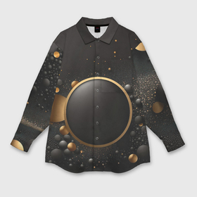 Мужская рубашка oversize 3D с принтом Black gold  luxury  abstract в Белгороде,  |  | Тематика изображения на принте: 