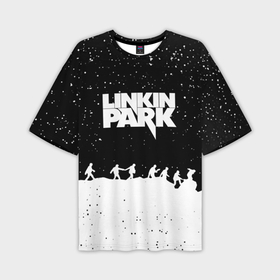Мужская футболка oversize 3D с принтом Linkin park bend steel ,  |  | 