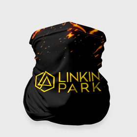 Бандана-труба 3D с принтом Linkin park огненный стиль в Белгороде, 100% полиэстер, ткань с особыми свойствами — Activecool | плотность 150‒180 г/м2; хорошо тянется, но сохраняет форму | 