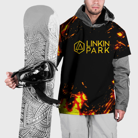 Накидка на куртку 3D с принтом Linkin park огненный стиль в Курске, 100% полиэстер |  | Тематика изображения на принте: 