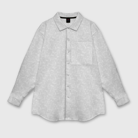 Мужская рубашка oversize 3D с принтом Текстурный светло серый ,  |  | 