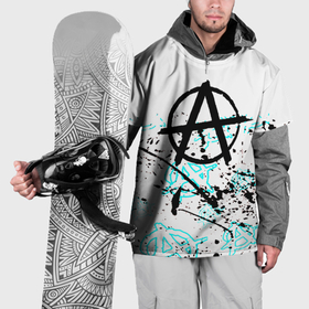 Накидка на куртку 3D с принтом Анархия краски тренд в Кировске, 100% полиэстер |  | Тематика изображения на принте: 