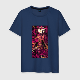 Мужская футболка хлопок с принтом Луна таро cyberpunk 2077 в Курске, 100% хлопок | прямой крой, круглый вырез горловины, длина до линии бедер, слегка спущенное плечо. | 