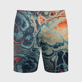 Мужские шорты спортивные с принтом Абстрактный разноцветный узор ,  |  | 