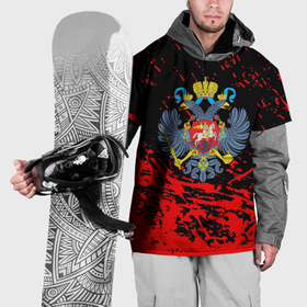 Накидка на куртку 3D с принтом Имперский греб России краски , 100% полиэстер |  | 