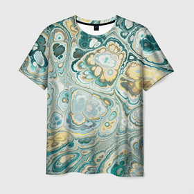 Мужская футболка 3D с принтом Абстрактный разноцветный узор в Курске, 100% полиэфир | прямой крой, круглый вырез горловины, длина до линии бедер | 