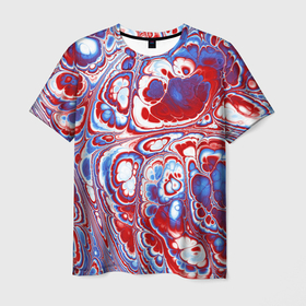 Мужская футболка 3D с принтом Абстрактный разноцветный паттерн в Курске, 100% полиэфир | прямой крой, круглый вырез горловины, длина до линии бедер | 