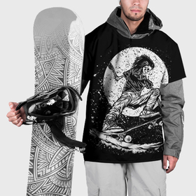 Накидка на куртку 3D с принтом Night skater , 100% полиэстер |  | 