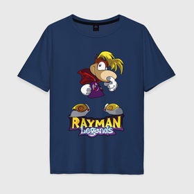 Мужская футболка хлопок Oversize с принтом Rayman   legends в Тюмени, 100% хлопок | свободный крой, круглый ворот, “спинка” длиннее передней части | 