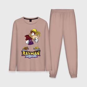 Мужская пижама с лонгсливом хлопок с принтом Rayman   legends в Курске,  |  | 