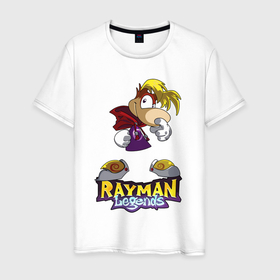 Мужская футболка хлопок с принтом Rayman   legends в Курске, 100% хлопок | прямой крой, круглый вырез горловины, длина до линии бедер, слегка спущенное плечо. | 
