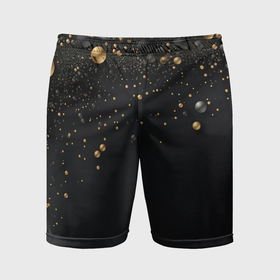 Мужские шорты спортивные с принтом Золотая пыль ,  |  | 