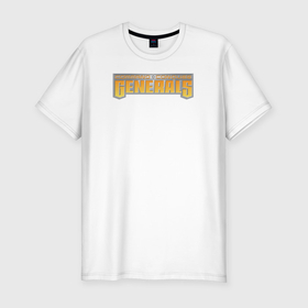 Мужская футболка хлопок Slim с принтом Command  Conquer: Generals logo в Екатеринбурге, 92% хлопок, 8% лайкра | приталенный силуэт, круглый вырез ворота, длина до линии бедра, короткий рукав | 