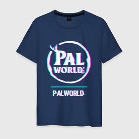 Мужская футболка хлопок с принтом Palworld в стиле glitch и баги графики в Курске, 100% хлопок | прямой крой, круглый вырез горловины, длина до линии бедер, слегка спущенное плечо. | Тематика изображения на принте: 
