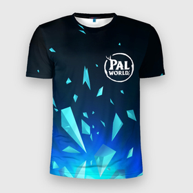 Мужская футболка 3D Slim с принтом Palworld взрыв частиц в Петрозаводске, 100% полиэстер с улучшенными характеристиками | приталенный силуэт, круглая горловина, широкие плечи, сужается к линии бедра | 