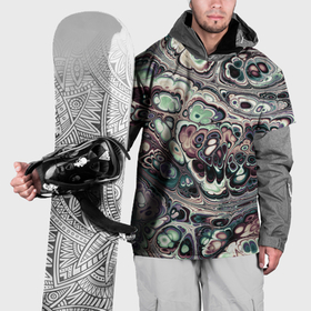 Накидка на куртку 3D с принтом Абстрактный разноцветный узор в Курске, 100% полиэстер |  | 