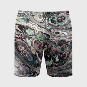 Мужские шорты спортивные с принтом Абстрактный разноцветный узор ,  |  | 
