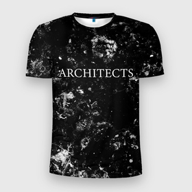 Мужская футболка 3D Slim с принтом Architects black ice в Санкт-Петербурге, 100% полиэстер с улучшенными характеристиками | приталенный силуэт, круглая горловина, широкие плечи, сужается к линии бедра | 