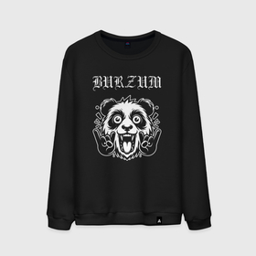 Мужской свитшот хлопок с принтом Burzum rock panda в Санкт-Петербурге, 100% хлопок |  | Тематика изображения на принте: 