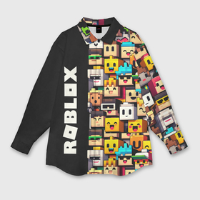 Мужская рубашка oversize 3D с принтом Roblox   game ,  |  | dalle | roblox | далли | игра | лего | нейросеть | роблокс